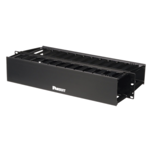 PANDUIT WMP1E – Organizador de Cables Horizontal / Doble Frontal y Posterior / 2UR / 19in / ABS