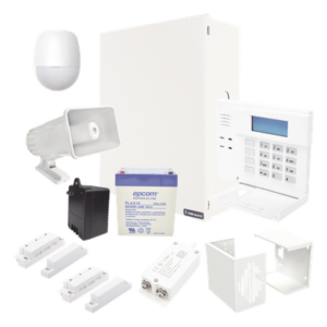 HONEYWELL VISTA48/6150TBCMS – Kit de panel de alarma VISTA-48LA / 8 zonas cableadas expandibles a 48 / teclado de palabras fijas / 3 particiones / Total Connect 2.0