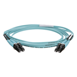 PANDUIT FZ2ERLNLNSNM002 – Jumper de Fibra Óptica / Multimodo OM4 50/125μm / LC-LC Dúplex / OFNR Riser / 2m (6.56 pies) / Color Aqua
