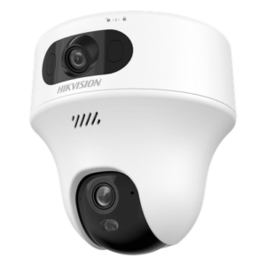 HIKVISION DS-2CFWQ6-D – Cámara Turret IP / 6 Megapixel / Doble Lente 2.8 mm y 4 mm / Dual Light 10 m (32.8 ft) / Wi-Fi 6 / Audio Bidireccional / Interior