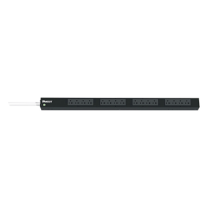 PANDUIT P16B07M – PDU Básico para Rack / 16 Contactos NEMA 5-20R / 20 A / 120 Vca / Montaje Vertical 0U / Cable 3 m (9.8 ft)