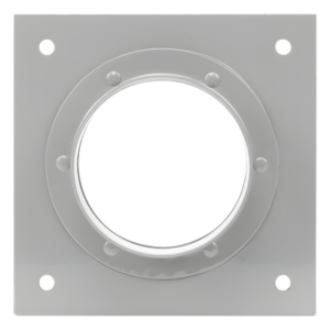 SYSCOM TOWERS STEP411 – Placa Pasamuros / Capacidad 1 Bota 4" (10.16 cm) / Aluminio / Kit 14 Piezas