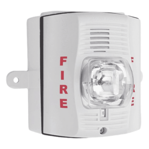 SYSTEM SENSOR P2WK – Sirena con Lámpara Estroboscópica para Exterior / a 2 Hilos / Configuración Estroboscópica Seleccionable / Color Blanco