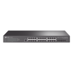 TP-LINK TL-SG3428X – Switch Administrable L2+/L3 / 24 Puertos Gigabit / 4 Puertos SFP+ 10G / 128 Gbps / Sin Ventilador / Omada SDN