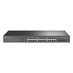 TP-LINK TL-SG3428X – Switch Administrable L2+/L3 / 24 Puertos Gigabit / 4 Puertos SFP+ 10G / 128 Gbps / Sin Ventilador / Omada SDN