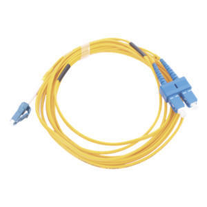 LINKEDPRO BY EPCOM LP-FO-D-LCU-SCU-03 – Jumper de Fibra Óptica / Monomodo 9/125 / LC/UPC-SC/UPC / Dúplex / PVC 2.0 mm / 3 m (9.84 ft) / Amarillo