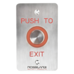 ROSSLARE SECURITY PRODUCTS EX-06E-0 – Botón de Salida Piezoeléctrico / Temporizador 1-60 s / LED Configurable / IP65 / 24V DC / Acero Anticorrosivo