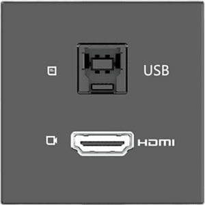 KRAMER MD-H+B/AF(B) – Módulo Pasivo | HDMI + USB Passthrough | 4K@60 (4:4:4) | USB 3.2 Gen 2 10Gbps | Graphite Black