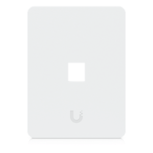 UBIQUITI UACC-WP-KEYSTONE-V-1P – Placa Keystone / 1 Puerto / Superficie Pintable / Montaje Vertical / 4 Piezas / Policarbonato y Acero SGCC