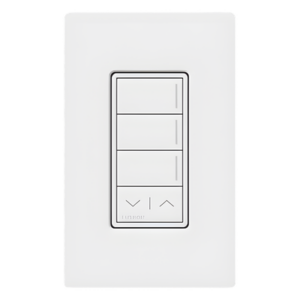 LUTRON RADIORA 3 RRSTHN3RLWH – Botonera de Pared / 3 Botones de Escena / Barra Subir/Bajar / Retroiluminada / RF Clear Connect Type X / 120-277 V
