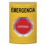 STI SS2209EM-ES – Botón de Emergencia Multifuncional / Acción Mantenida / LED Multicolor / UL/cUL/ADA / Diseño Antivandálico / Uso Interior-Exterior