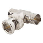RF INDUSTRIES,LTD RFB-1130 – Adaptador RF en T / BNC Macho a Doble BNC Hembra / 50 Ohm / Cuerpo Niquelado / Contacto Oro / Aislante Teflón