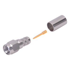 RF INDUSTRIES,LTD RSA-3000-X – Conector SMA Macho / Anillo Plegable / 50 Ω / 12.4 GHz / VSWR ≤1.3 / Cables RG-8/X y LMR-240