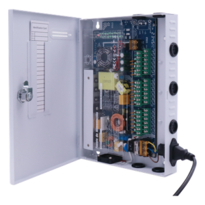 EPCOM POWERLINE XP18DC20HD – Fuente de Poder CCTV / 18 Canales / 20 A / 200 W / Voltaje Ajustable 11-15 VCC / Filtro de Ruido por Canal / Operación -20°C a 70°C