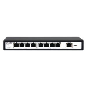 EPCOM TITANIUM ET-1008EPE – Switch PoE / 100 Metros PoE / 8 puertos 802.3af/at ( 132.5 W ) 10/100Mbps + 1 puerto Uplink