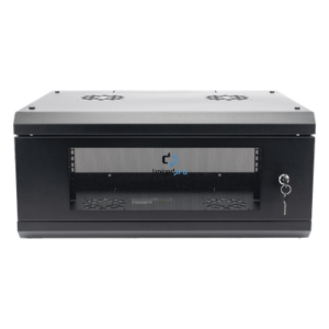 LINKEDPRO SR1904LH3G – Gabinete de Pared / 4U / 19 in / 455 mm Profundidad / 1.49 ft / Cristal Templado / Acero Reforzado