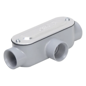 HUBBELL TAYMAC HUB-RLT-050 – Caja Registro Tipo T / 1/2 in (12.7 mm) / Aluminio / NEMA 3R / UL / 4.3 in³ / Rígido e IMC