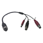 HIKVISION DS-MP2130/BNC – Cable Adaptador para Cámaras / Conector Aviación a BNC / Video y Audio BNC / Alimentación Integrada / 30 cm (11.8 in)