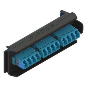 SIEMON LVA12-LCU-BC-A – Placa Acopladora / 6 Conectores Dúplex LC/UPC / 12 Fibras Monomodo / Sin Shutter / Compatible LightVerse Core, Plus y Pro