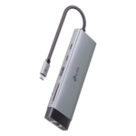 TP-LINK UH9120C – HUB USB-C 9 en 1 / HDMI 4K@60Hz / Ethernet Gigabit / 100W PD / 140.2x43x14.3 mm (0.46x0.14x0.047 ft)