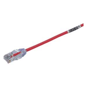 PANDUIT UTP28SP8INRD – Cable de Parcheo UTP / Cat6 / 28AWG Diámetro Reducido / 20.2 cm (0.66 ft) / LSZH-CM / Rojo