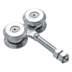 COMUNELLO 1010-1115-001 – Carretilla para Puertas Colgantes / 4 Ruedas con Cojinete / Acero Galvanizado / Carga 400 kgf / Peso 1.23 kg