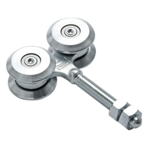 COMUNELLO 1010-1115-001 – Carretilla para Puertas Colgantes / 4 Ruedas con Cojinete / Acero Galvanizado / Carga 400 kgf / Peso 1.23 kg
