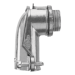 ANCLO ANC-FXC38 – Conector Curvo para Tubo Flexible / 3/8" (10 mm) / Diámetro 30 mm / Largo 46 mm / Acabado Resistente a Corrosión