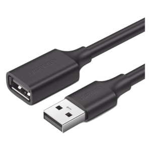 UGREEN 10314 – Cable Extensor USB 2.0 / Macho-Hembra / 1 m (3.3 ft) / 480 Mbps / Núcleo Cobre Estañado 28/22 AWG / Doble Blindaje