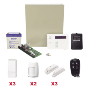HONEYWELL HOME RESIDEO VISTA48LAPLUS/6160RF – Kit de Alarma Inalámbrico / 40 Zonas Inalámbricas / 8 Zonas Cableadas / 3 Contactos Magnéticos / 2 Detectores PIR / Control Remoto / Total Connect