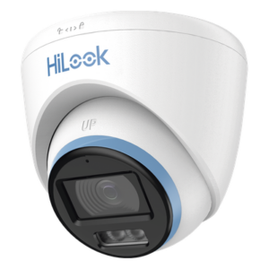 HiLook by HIKVISION THC-T259-LS – Cámara Turret TurboHD / 3K 5 Megapixel / Dual Light 40 m (131.2 ft) / Lente 3.6 mm / Micrófono Integrado / IP67 / TVI-AHD-CVI-CVBS