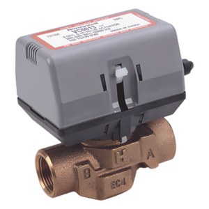 HONEYWELL HOME RESIDEO VC4011AK1000T – Válvula Motorizada de 2 Vías / Actuador Integrado / Conexión BSPT 3/4" / Control On/Off / 100-130 VCA / Flujo Bidireccional