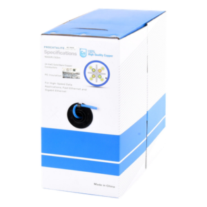 LINKEDPRO BY EPCOM PRO-CAT-6-LITE – Bobina de Cable Cat6 / 305 m (1000 ft) / 24 AWG / CM / 250 MHz / UTP / Azul