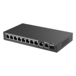 RUIJIE RG-ES210GS-P – Switch Administrable / 8 Puertos PoE+ / 130 W / 2 Uplinks Gigabit / 20 Gb/s / Sin Ventilador