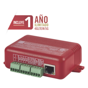 M2M SERVICES MQ03-LTE-M-FIRE – Comunicador Dual para Panel de Incendio / 4G LTE-M + Ethernet / 4 Entradas Contact-ID / 2 Salidas de Voltaje / UL 864 / CSFM 7300