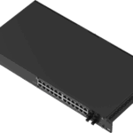 TELTONIKA SWM282 – Switch Administrable L2+ / 24 Puertos PoE+ Gigabit / 4 Puertos SFP / Capacidad 56 Gbps / 300W PoE / Rack 19" / IP30