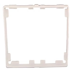 IBERNEX AS316 – Embellecedor para marco americano / Grado IP20 / Plástico de alta resistencia / Color blanco / Diseño modular