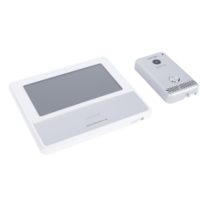 KOCOM KCV-S701IP2WW – Videoportero IP / Monitor LCD 7' HD / Wi-Fi 802.11 g/n / Cámara 110° / Visión Nocturna / Manos Libres / Alimentación 100-240 VAC