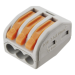 EPCOM POWERLINE CON-1004 – Conector de Presión / 1 Entrada 2 Salidas / 250V 32A / Cables 12AWG-28AWG / 0.63x0.83x0.59 pulgadas