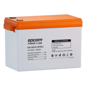 EPCOM POWER LINE BY RITAR NA160A12PRO – Batería Iones Sodio / 12 V 160 Ah / 1920 Wh / 8000 Ciclos / IP65 / Paralelo hasta 16
