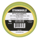 PANDUIT ST15-075-66-GRYL – Cinta Eléctrica de Aislamiento / PVC 0.13 mm (5 mil) / 19.05 mm x 20.12 m (66 ft) / Adhesivo a Presión / Amarillo/Verde