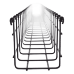 CHAROFIL CH105100EZ – Charola Tipo Malla / 105 mm x 100 mm / Acabado Electro Zinc / Tramo 3 m (9.8 ft)