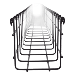 CHAROFIL CH105100EZ – Charola Tipo Malla / 105 mm x 100 mm / Acabado Electro Zinc / Tramo 3 m (9.8 ft)