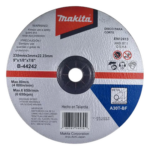 MAKITA B-44242 – Disco de Corte para Metal / 9" (228.6 mm) / Espesor 1/8" (3.175 mm) / Grano de Aluminio Fundido / Eje 22.23 mm / Uso General