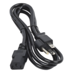 HIKVISION HIK-ACCORD – Cable de Alimentación Eléctrica / 110-240 VCA / 1.5 m (4.92 ft) / IEC 320C13 / NEMA 5-15P / Trifásico con Tierra