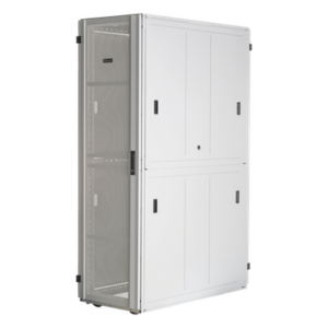 PANDUIT XGL64222W – Gabinete para Centros de Datos / 42 UR / 600 mm (23.6 in) Ancho / 1200 mm (47.2 in) Profundidad / Acero / Puertas Perforadas 80% / Blanco