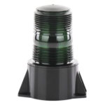 EPCOM INDUSTRIAL SIGNALING X62G – Mini Burbuja de LED / 12-80 VCC / IP66/67 / SAE J845 Clase III / 3.9' x 4.9'