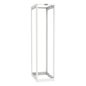 PANDUIT AR4PWH – Rack de Cuatro Postes / 45 Unidades de Rack / Profundidad Ajustable 584.2 a 1066.8 mm (23 a 42 in) / Carga Estática 907.2 kg (2000 lbs) / Rieles Roscados #12-24 / Color Blanco