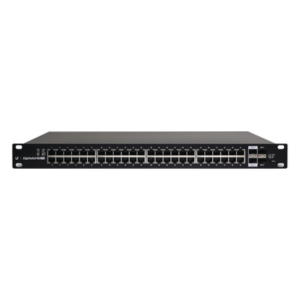 UBIQUITI ES-48-500W – Switch Administrable / 48 Puertos Gigabit / PoE+ y PoE Pasivo 24V / 500W / 2 SFP+ 10G / Switch Fabric 140 Gbps