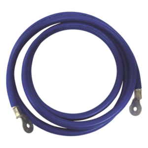 EPCOM POWERLINE CBL-2AWG-2.2B – Cable Jumper para Baterías / 2.2 m (7.2 ft) / Calibre 2 AWG / Terminales de Ojo / Tornillo 6 mm / Azul